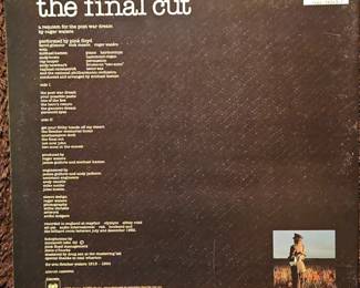 Pink Floyd The Final Cut Vinyl LP second image