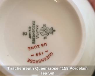 Tirschenreuth Queensrose  Porcelain Tea Set second image