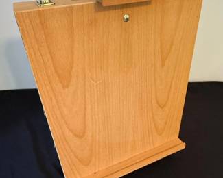 MEEDEN Solid Beech Wood Tabletop Easel Art Easel with Storage B