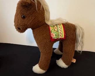 Steiff Molly Horse Plush Toy with Saddle Blanket