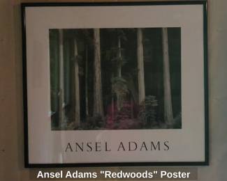 Ansel Adams Redwoods Poster