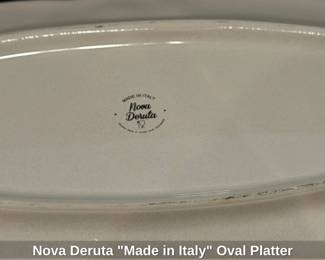 Nova Deruta Made in Italy Oval Platter
