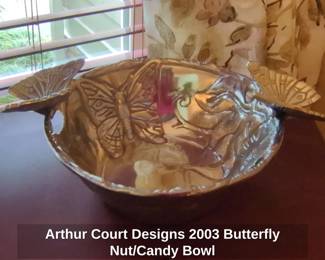 Arthur Court Designs Butterfly Nut or Candy Bowl
