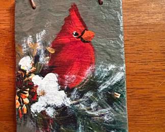 South Eden Art Cardinal Slate Painting second image
