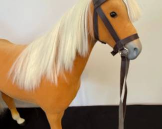 American Girl Palomino Horse with Bridle and Reins second image