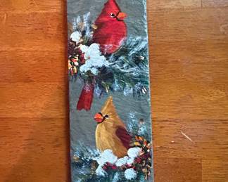 South Eden Art Cardinal Slate Painting