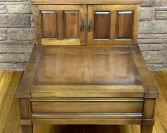 A Second Mid Century Stepback End Table by Brandt Furntirue 