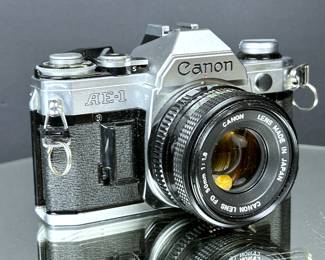 Vintage Canon AE-1 35mm film camera
