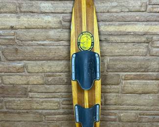 Vintage Wood Super Ski Skat Trick Ski by Cypress Gardens  