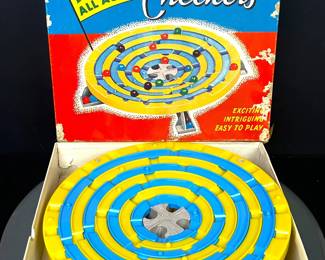 Vintage Stadium Checkers Game
