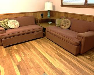 Mid Century Modern Mid 1950s Two Piece Sectional Sofa by Kroehler