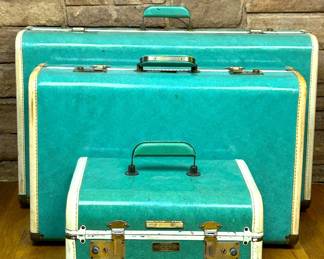 Vintage mid century 1950s luggage Towncraft by Penny's