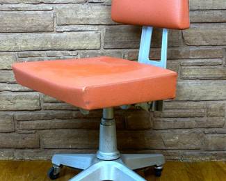 Vintage Mid Century General Fireproofing Goodform Aluminum Swivel Office Chair
