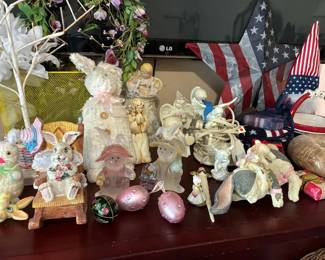 Easter and Fourth of July decor