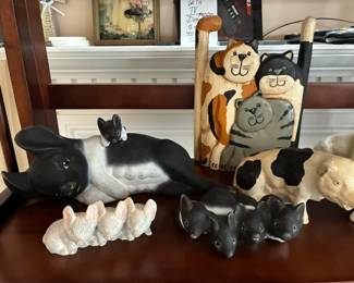 Pig figurine collection