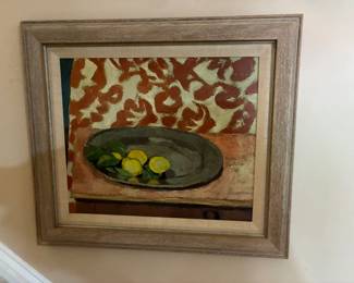 "Lemons on a Pewter Plate" print by Henri Matisse
