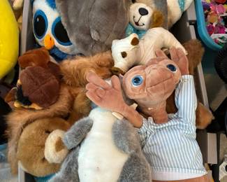 Large plush selection including licensed characters