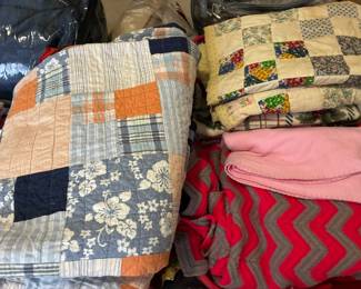Selection of quilts and blankets