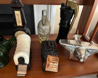 Avon perfume bottle collection in various shapes