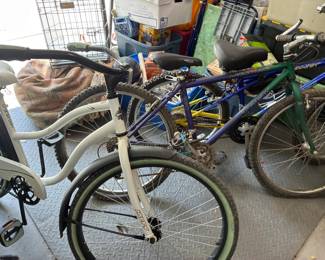 Cruiser bicycle and mountain bicycles