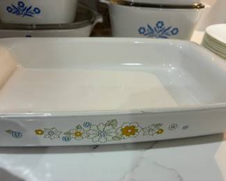 Vintage Corning Ware Floral Bouquet casserole dish