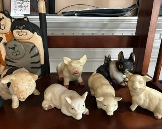 Pig figurine collection