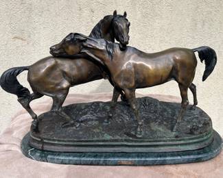Large Mene Bronze Horse Sculpture 