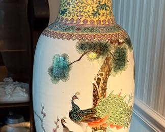 Large Chinoiserie Vase