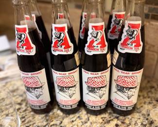 Bear Bryant Bottles, Mint Condition 