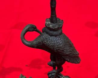 Bronze Figural Candle Holder
