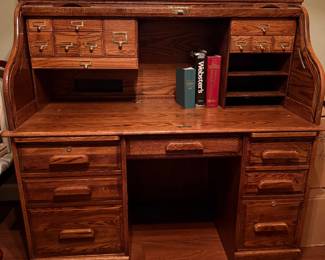 Oak Rolltop Desk