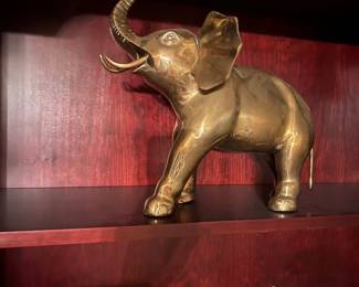 Large Brass Elephant 