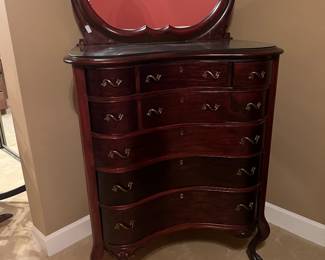Mahogany Serpentine Chest
