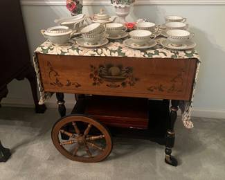 Painted Tea Cart