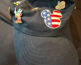 Disney Cap W/ Pins