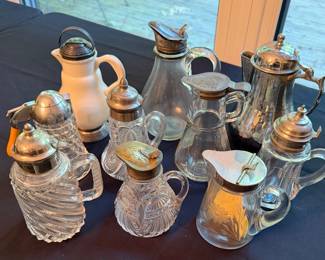 Antique Syrup Pitcher Collection 