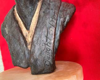 Signed Bronze Bust