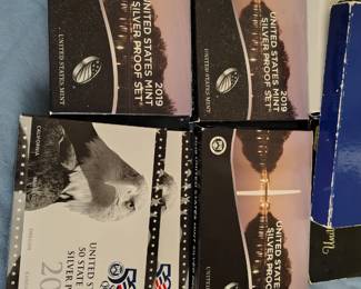 Silver proof coin sets