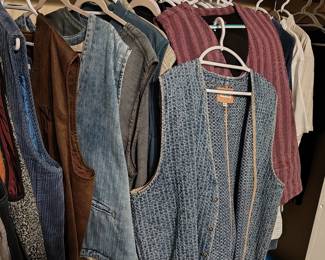 Assorted mens vests and jackets 