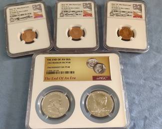 Graded US coins 