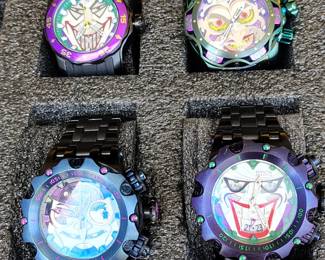 Limited edition DC comics Joker (batman ) invicta watches.