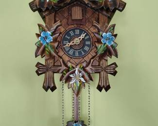German made wooden cuckoo clock
