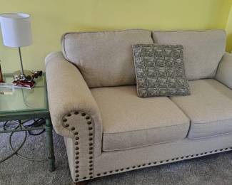 Nice modern sofa and love seat combo (sofa not pictured but matches and is nice)