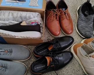 New in box  and lightly used mens shoes.