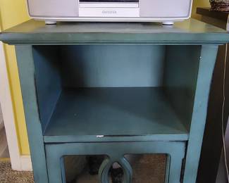 Nice side table with wave style stereo 