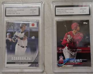 2018 Topps Update Shohei Ohtani #US189 andSHOHEI OHTANI "ROOKIE" DODGERS *ANGELS 2018 #FL-01 BASEBALL CARD 