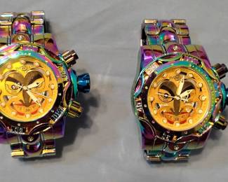 Invicta big dial multicolor Joker watches