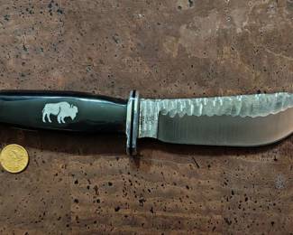 Buck knives Custom 103 chipflint buffalo knife