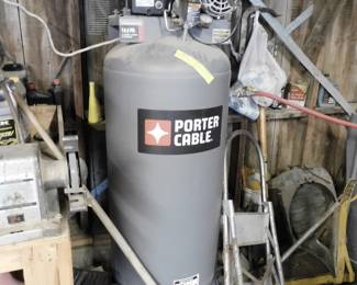 Porter Cable Air Compressor, 3.5hp, 60 gal. vertical tank
