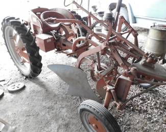 1948 Allis Chalmers "G" Tractor, w/plow, Like New Rear Tires, Runs